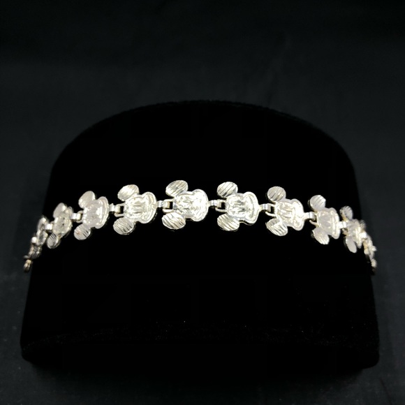 Sterling Silver Vintage Mickey Mouse Bracelet - Picture 7 of 8